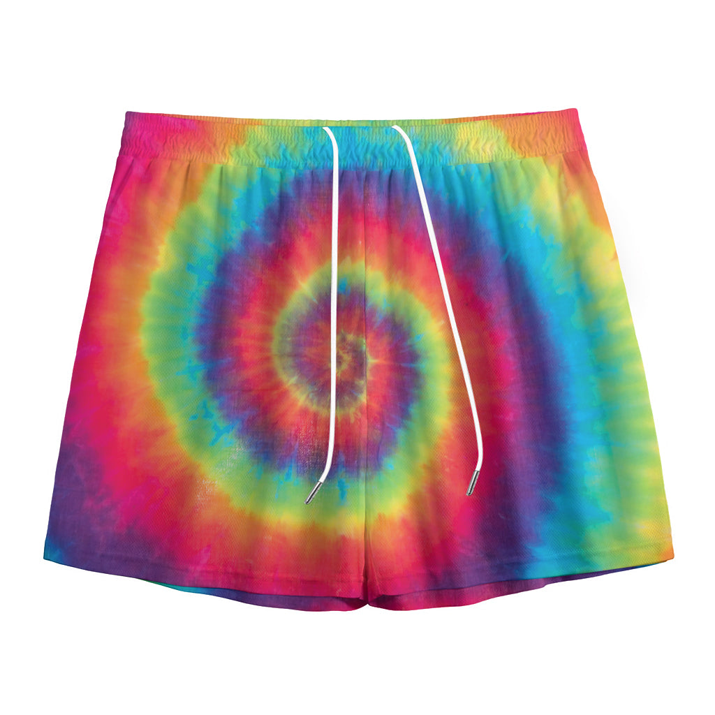 Tie Dye Print Mesh Shorts
