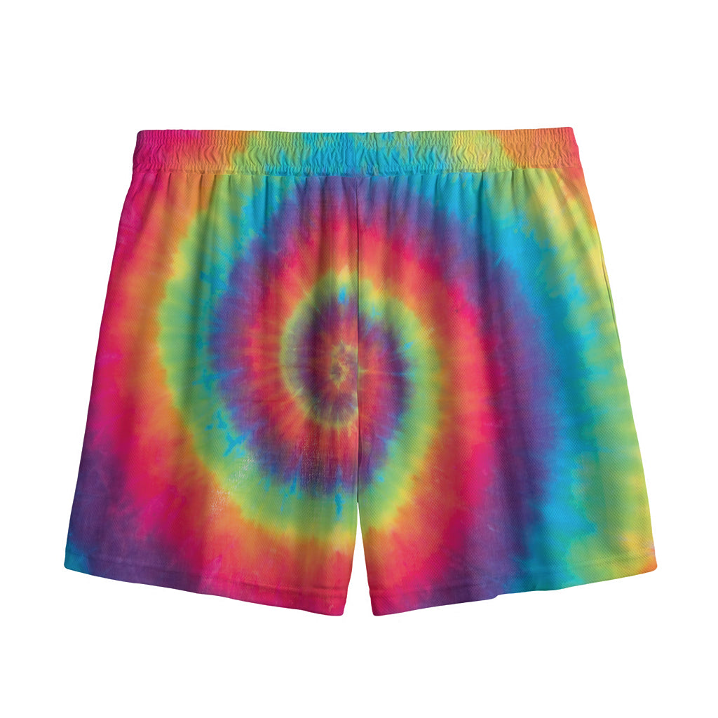 Tie Dye Print Mesh Shorts