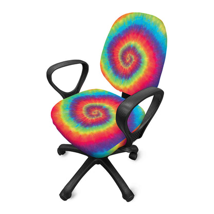 Tie Dye Print Office Chair Cover