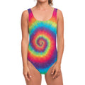 Tie Dye Print One Piece Swimsuit