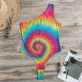 Tie Dye Print One Shoulder Bodysuit