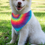 Tie Dye Print Over The Collar Dog Bandana