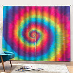Tie Dye Print Pencil Pleat Curtains