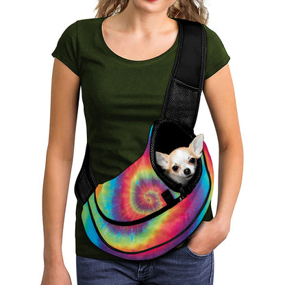Tie Dye Print Pet Sling Carrier