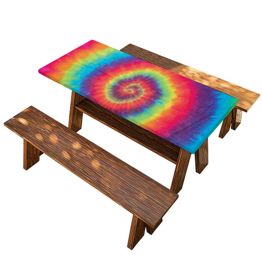 Tie Dye Print Picnic Table Cover