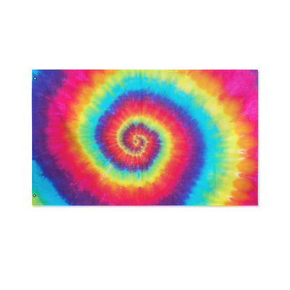 Tie Dye Print Polyester Flag