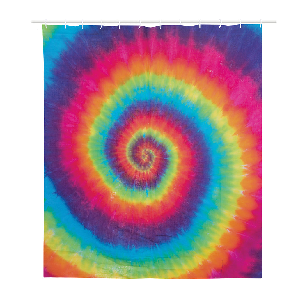 Tie Dye Print Polyester Shower Curtain