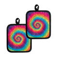 Tie Dye Print Pot Holders