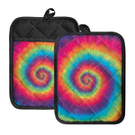 Tie Dye Print Pot Holders With Pocket