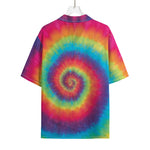 Tie Dye Print Rayon Hawaiian Shirt
