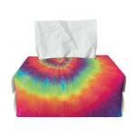 Tie Dye Print Rectangle Tissue Box Cover