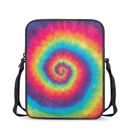 Tie Dye Print Rectangular Crossbody Bag