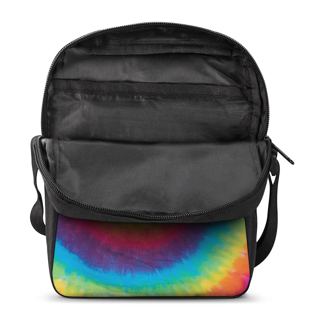 Tie Dye Print Rectangular Crossbody Bag