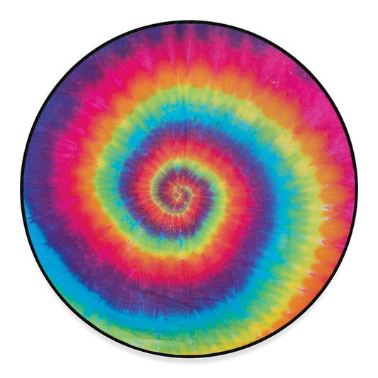 Tie Dye Print Round Floor Mat