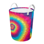 Tie Dye Print Round Laundry Basket