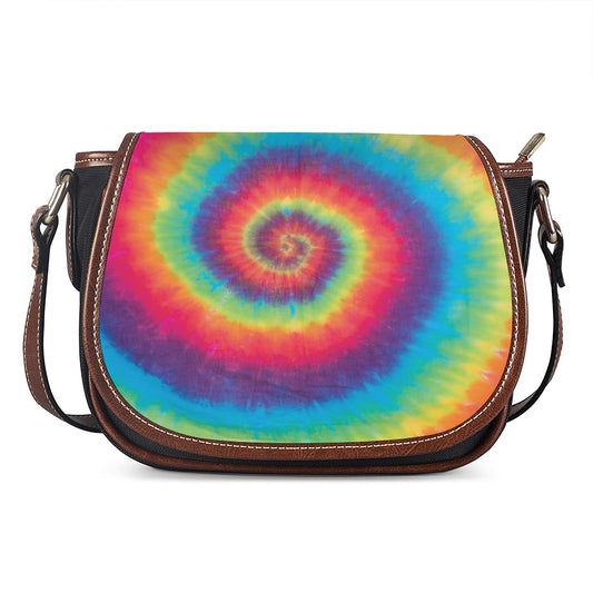 Tie Dye Print Saddle Bag