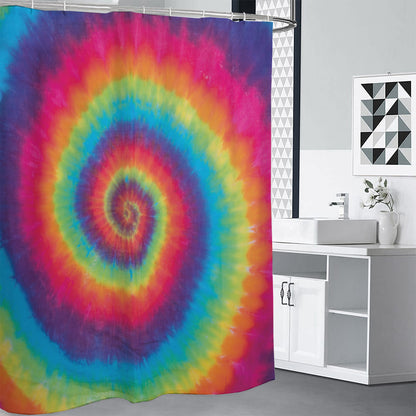 Tie Dye Print Shower Curtain