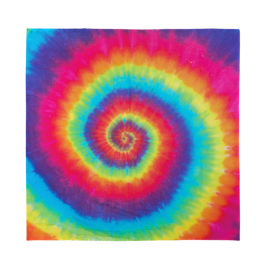 Tie Dye Print Silk Bandana