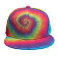 Tie Dye Print Snapback Cap