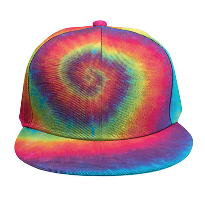 Tie Dye Print Snapback Cap