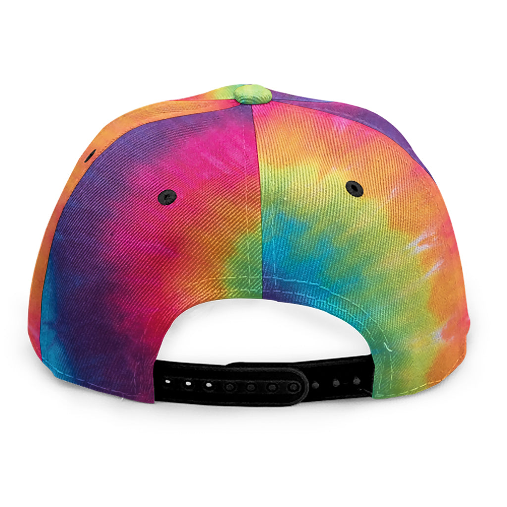 Tie Dye Print Snapback Cap