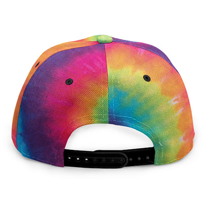 Tie Dye Print Snapback Cap