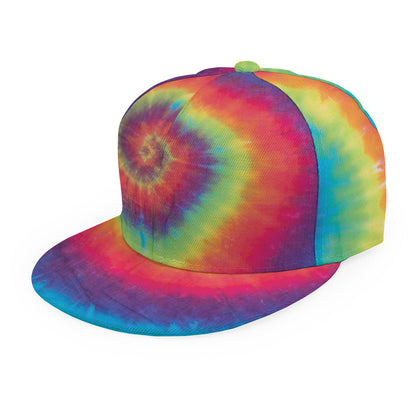 Tie Dye Print Snapback Cap