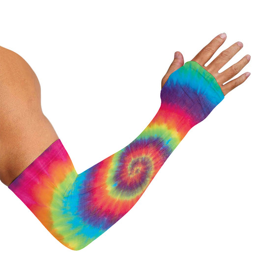 Tie Dye Print Sun Protection Arm Sleeves