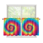 Tie Dye Print Tier Curtains