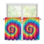Tie Dye Print Tier Curtains