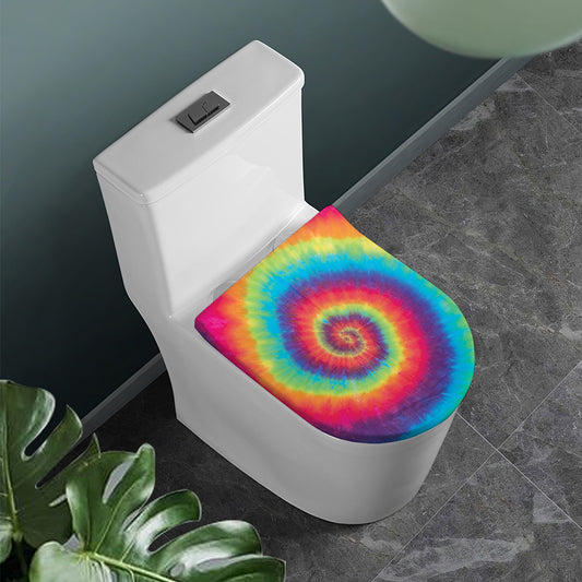 Tie Dye Print Toilet Lid Cover