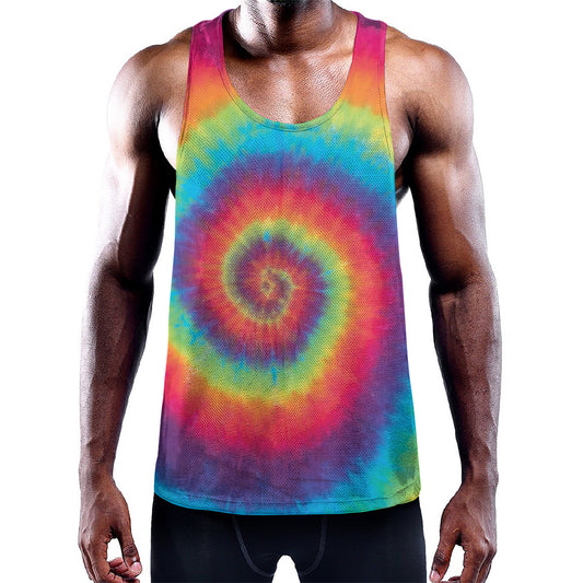 Tie Dye Print Training Tank Top