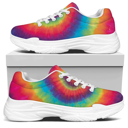 Tie Dye Print White Chunky Shoes