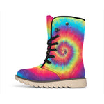 Tie Dye Print Winter Boots