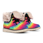 Tie Dye Print Winter Boots