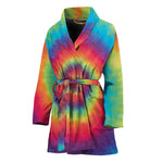 Tie Dye Print Women's Bathrobe