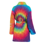 Tie Dye Print Women's Bathrobe