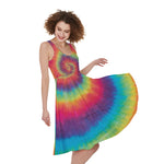 Tie Dye Print Women's Sleeveless Dress