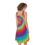 Tie Dye Print Women's Sleeveless Dress