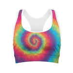 Tie Dye Print Women's Sports Bra