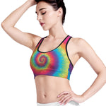 Tie Dye Print Women's Sports Bra