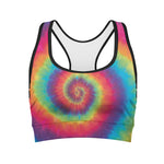 Tie Dye Print Women's Sports Bra