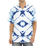 Tie Dye Shibori Pattern Print Aloha Shirt