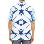 Tie Dye Shibori Pattern Print Aloha Shirt