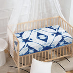 Tie Dye Shibori Pattern Print Baby Crib Sheet