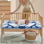 Tie Dye Shibori Pattern Print Baby Crib Sheet