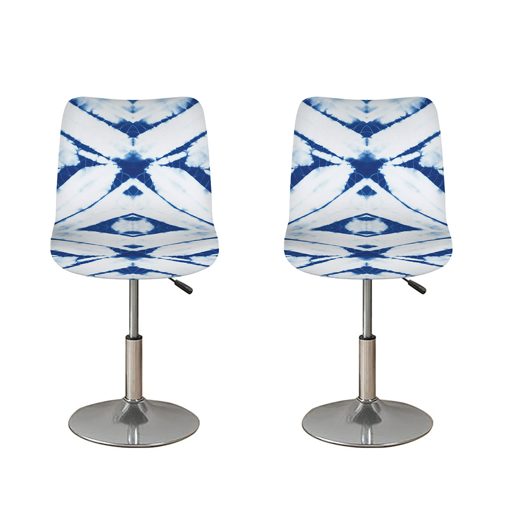 Tie Dye Shibori Pattern Print Bar Stool Covers