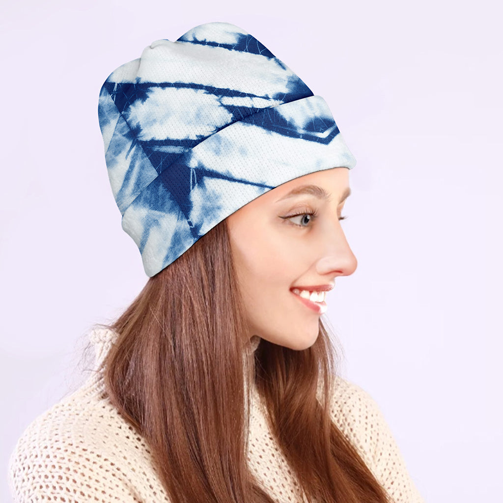 Tie Dye Shibori Pattern Print Beanie