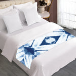Tie Dye Shibori Pattern Print Bed Runner