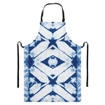 Tie Dye Shibori Pattern Print Bib Apron With Pocket